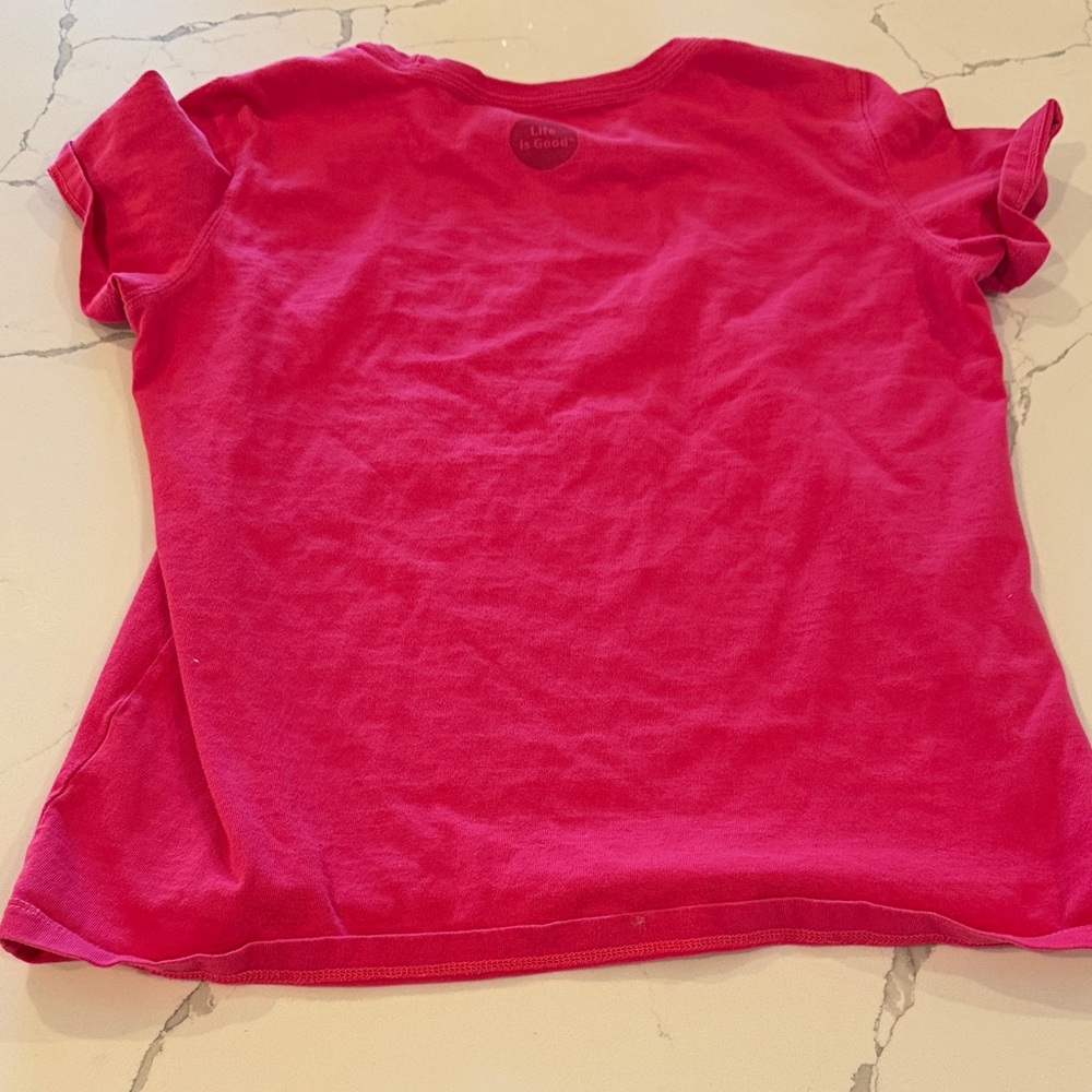 Life Is Good Women's Heart Tee - Pink - Picture 8 of 10